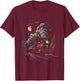 Cute Train Art youth Train Collector Railroad Lover T-Shirt - T-Shirt | Maroon