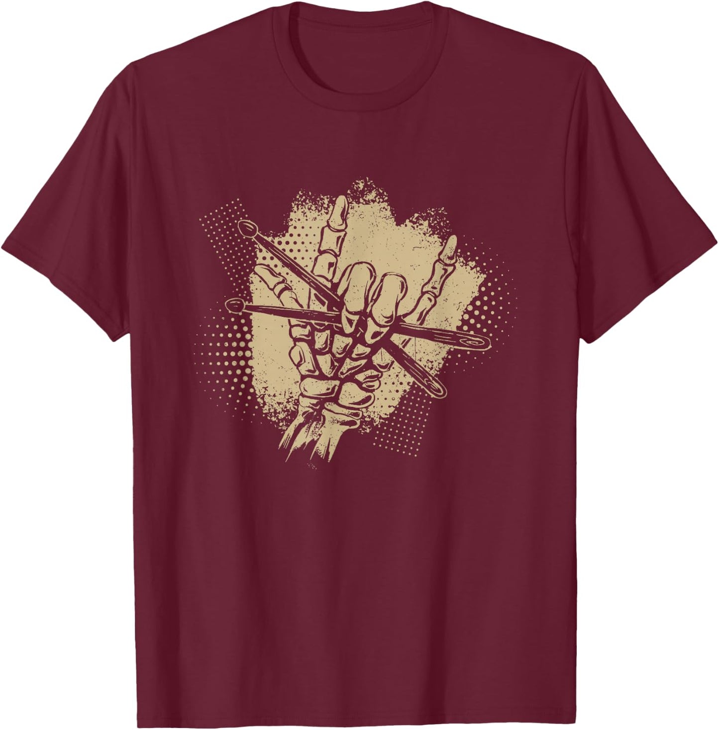 Schlagzeug Drums Drumming Schlagzeuger T-Shirt - T-Shirt | Maroon