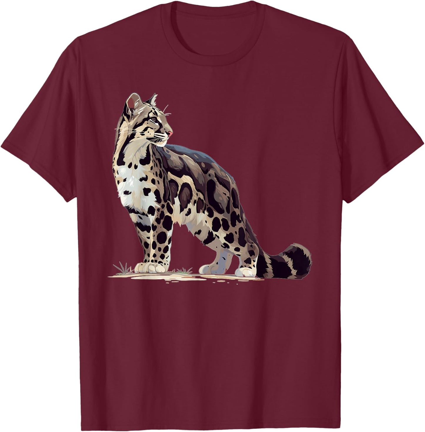Clouded Leopards Clouded Leopard T-Shirt - T-Shirt | Maroon