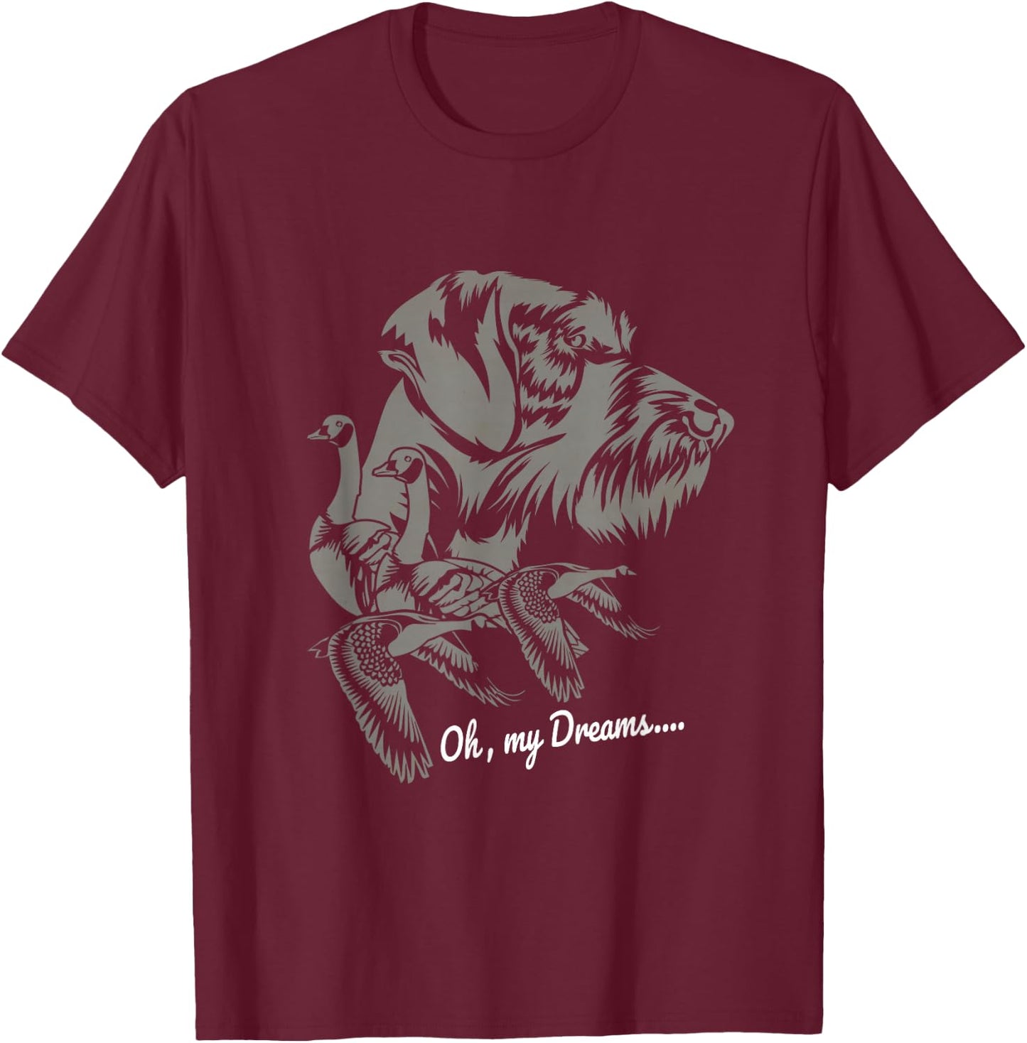 Drahthaar Dog Hunter Bird Hunting Dog Owner Gift T-Shirt - T-Shirt | Maroon