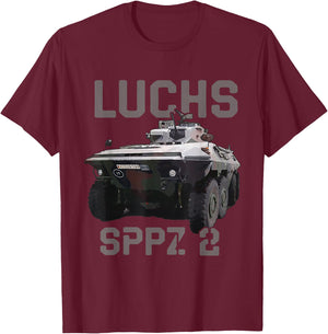 Spähpanzer Luchs Deutsches Aufklärungsfahrzeug T-Shirt - T-Shirt | Maroon