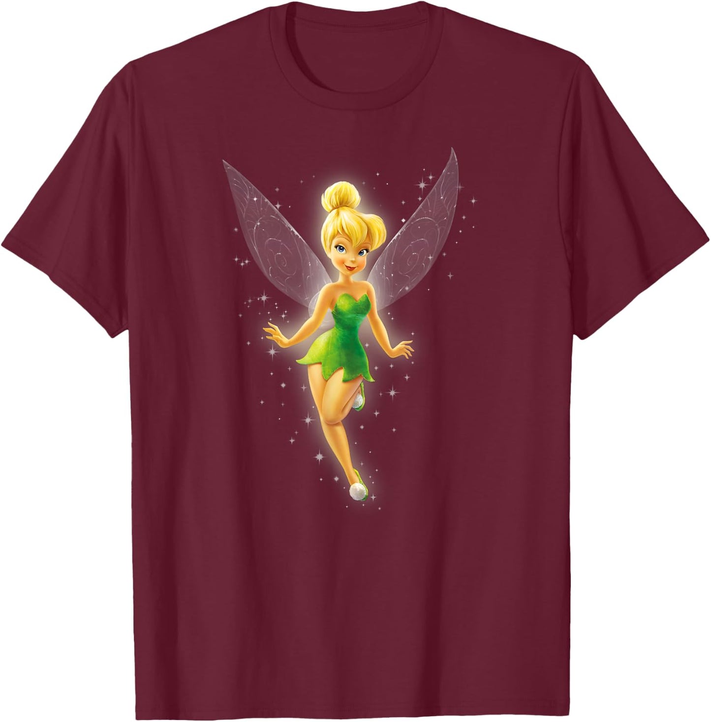 Tinkerbell Beautiful Fairy T-Shirt - T-Shirt | Maroon