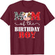 Mom of The Birthday for Boy Cow Farm 1st Birthday Cow Mommy T-Shirt - T-Shirt | Maroon