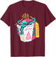 Octopus Take-Out Surprise - Whimsical Chinese Box Design T-Shirt - T-Shirt | Maroon