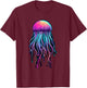 Jellyfish Costume Psychedelic Jelly Fish Sea Ocean T-Shirt - T-Shirt | Maroon
