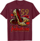 59 and Fabulous High Heels Stepping Into My 59th Birthday T-Shirt - T-Shirt | Maroon
