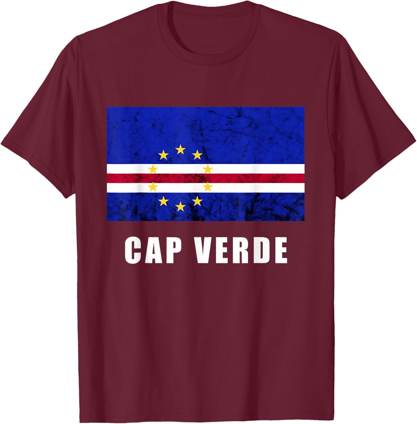 Kap Verde Flagge Cap Verde Stars Kap Verde Island Pride T-Shirt - T-Shirt | Maroon