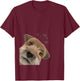 Funny Curious Dog Border Terrier T-Shirt - T-Shirt | Maroon