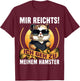 with German Text "Mir Reicht", black T-Shirt - T-Shirt | Maroon