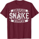 Certified Snake Handler - Snake T-Shirt - T-Shirt | Maroon