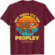 Not Today It's Too Peopley Outside Sloth Men T-Shirt - T-Shirt | Maroon