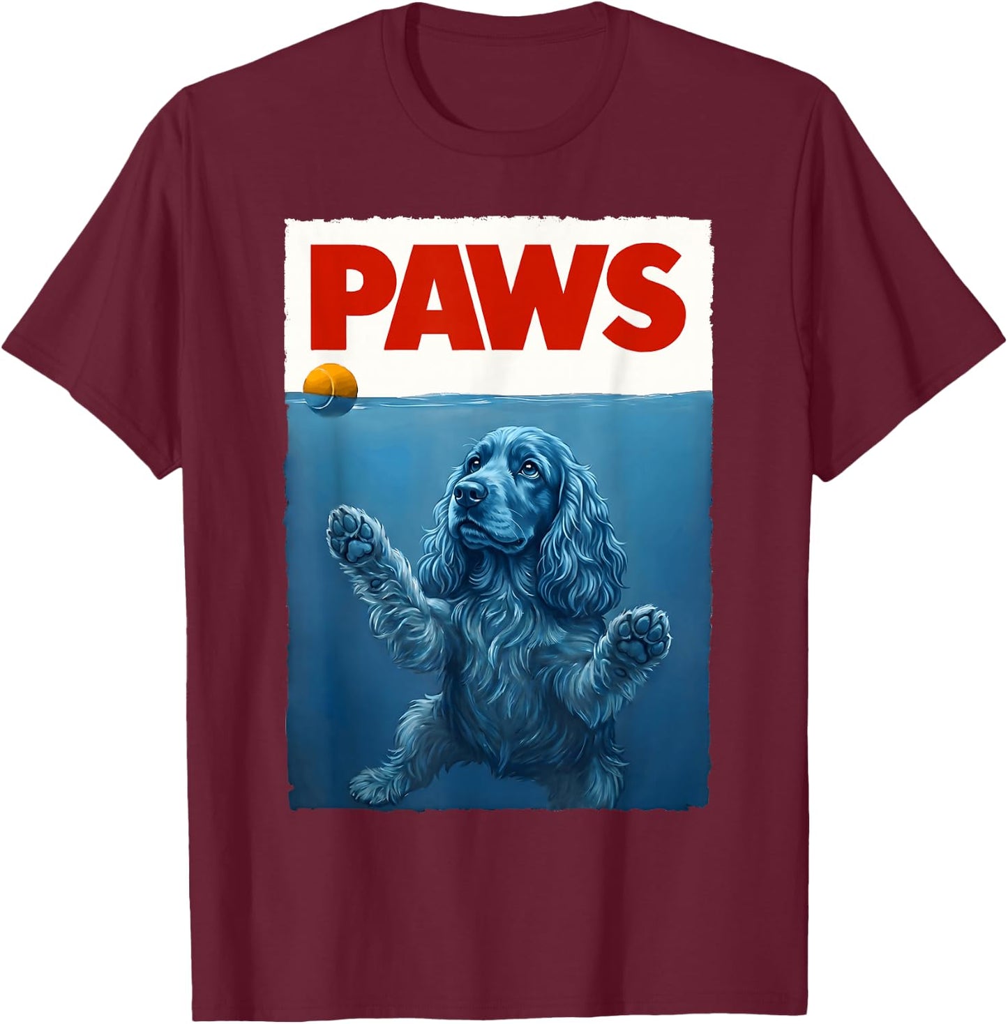 Cute Spaniel Dog Spaniel Mom Funny Spaniel T-Shirt - T-Shirt | Maroon