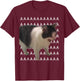 Screaming Cat Meme Angry Cat T-Shirt - T-Shirt | Maroon