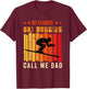 My Favorite Ski Buddies Call Me Dad Skiing for Ski Lovers T-Shirt - T-Shirt | Maroon
