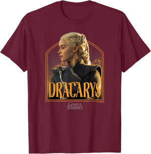 Game Of Thrones - Daenerys Dracarys T-Shirt - T-Shirt | Maroon