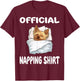 Yorkshire Terrier Yorkie Dog Pajamas Official Napping Men Women Girls Kids T-Shirt - T-Shirt | Maroon