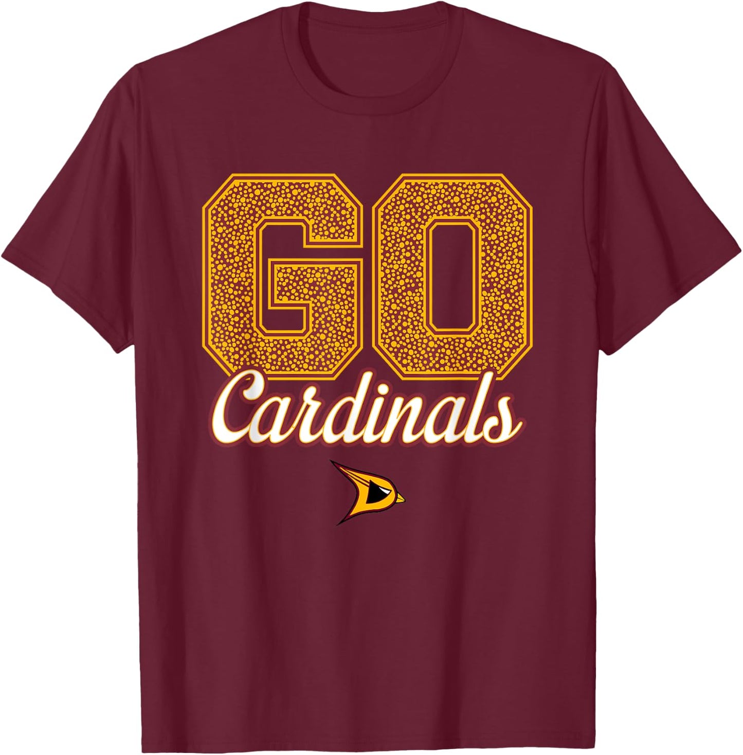 Davison Cardinals Logo GO! School Pride HS T-Shirt - T-Shirt | Maroon