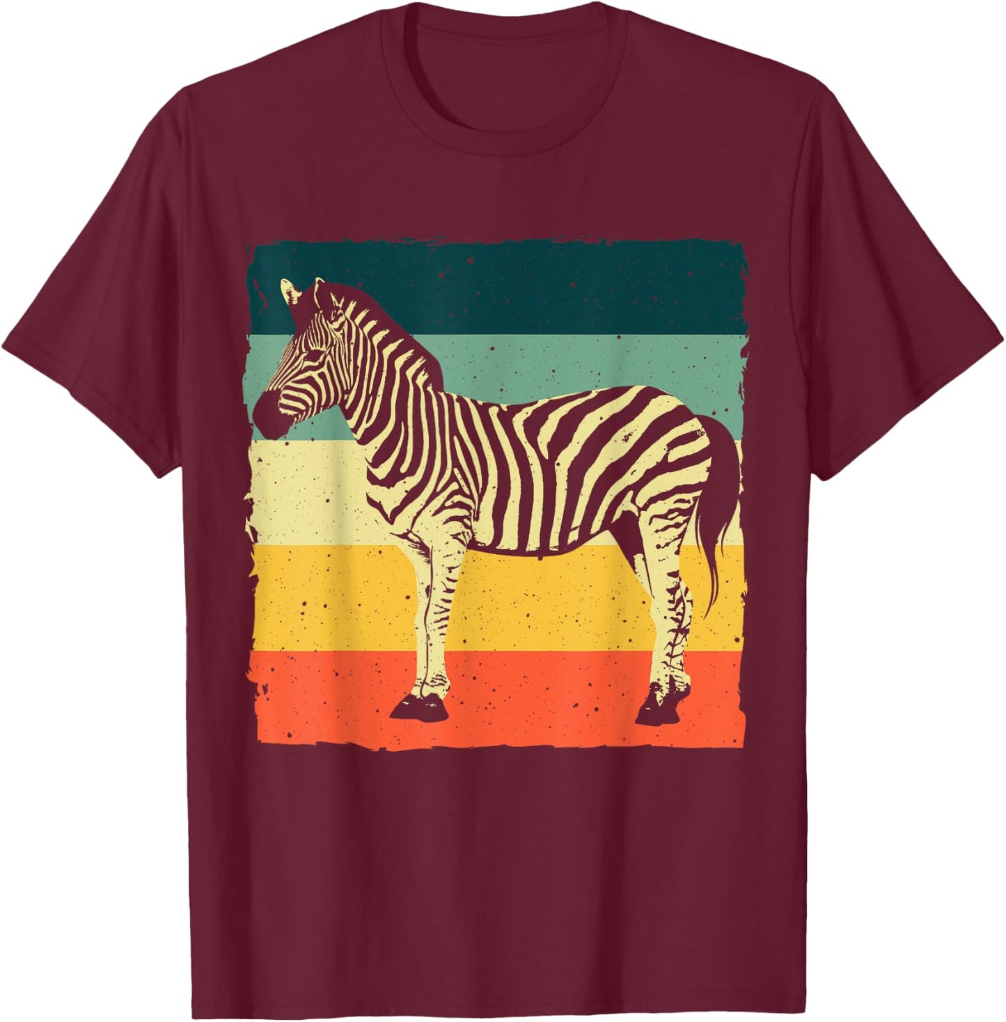 Funny Zebra Themed Women Safari African Wildlife T-Shirt - T-Shirt | Maroon