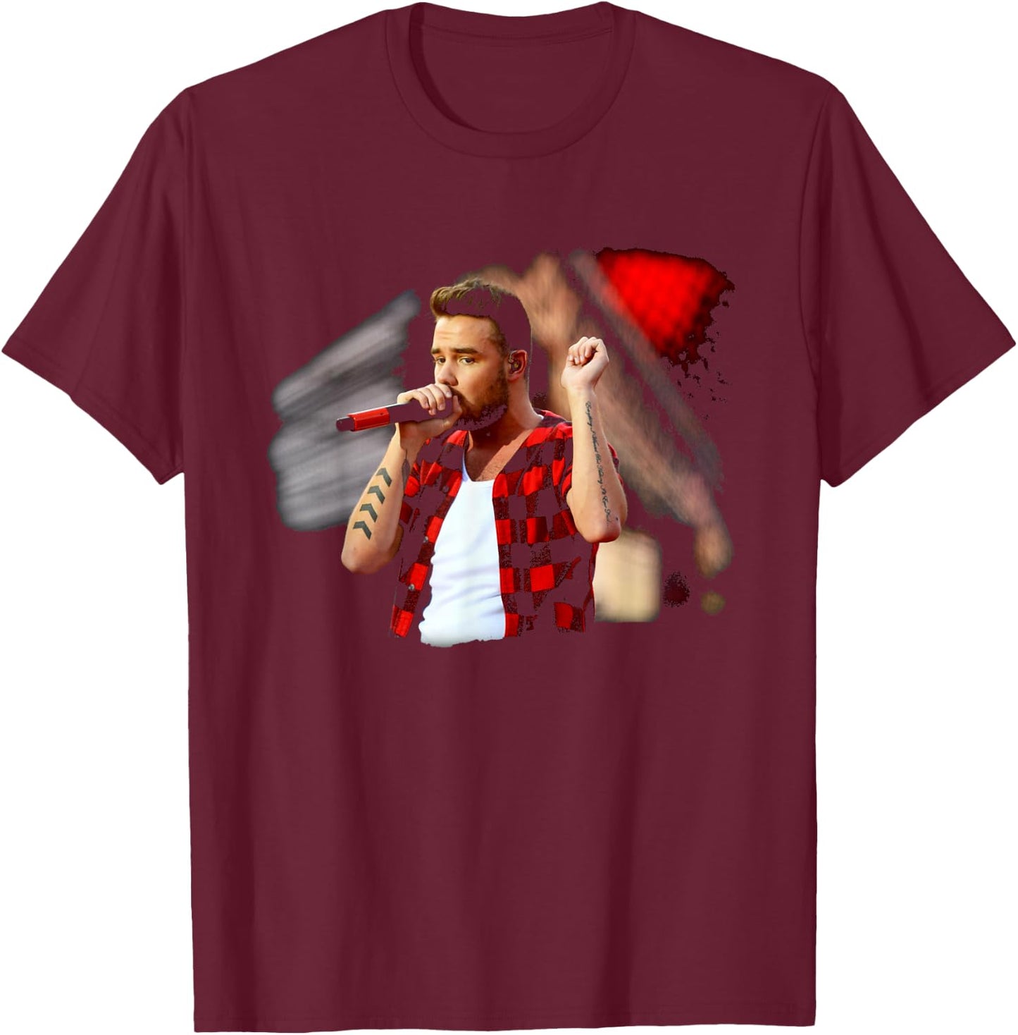 One Direction Murrayfield Stadium 2014 Liam Payne , black T-Shirt - T-Shirt | Maroon