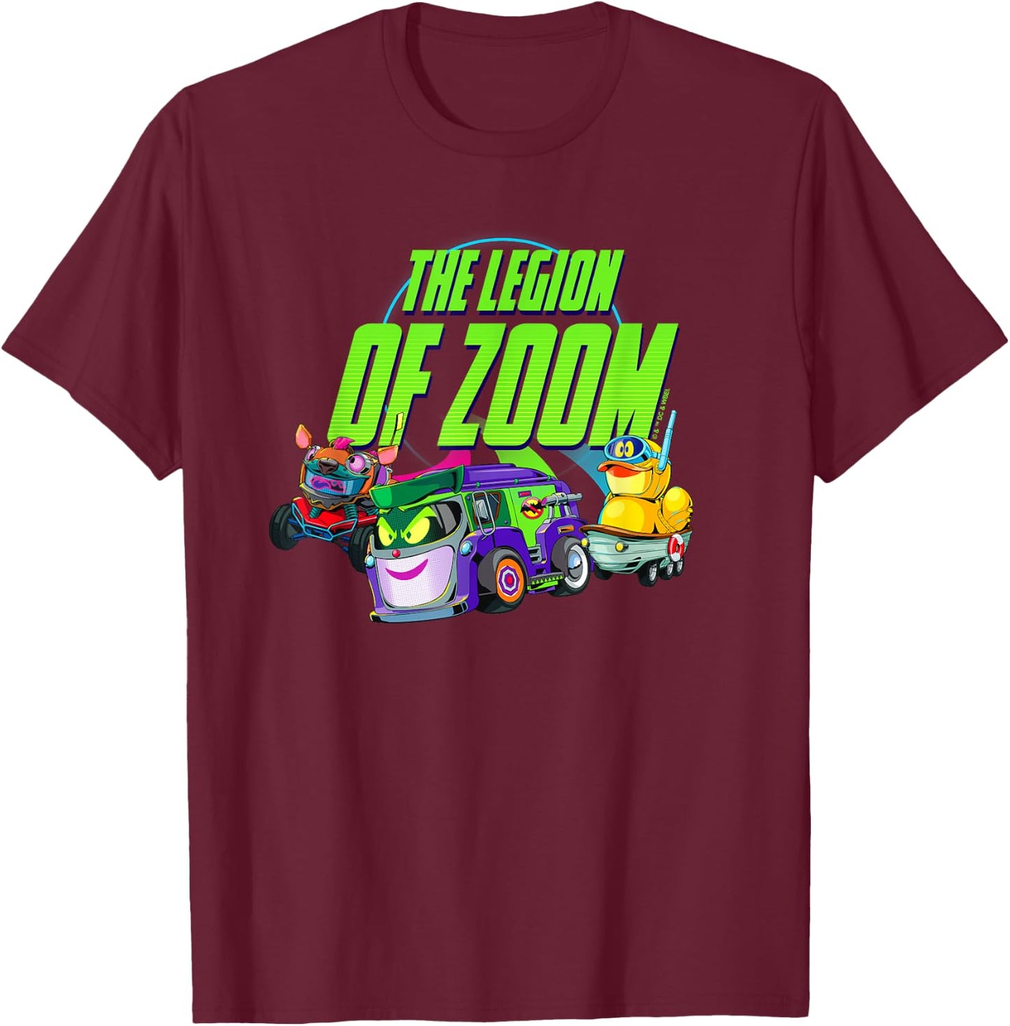 Batman Batwheels Legion of Zoom T-Shirt - T-Shirt | Maroon