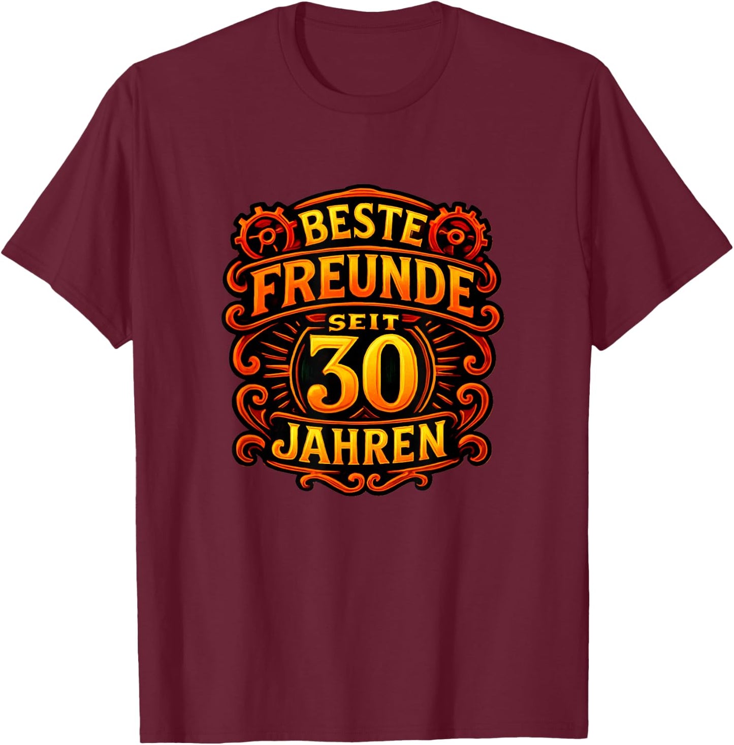 Beste Freunde Spruch-Motiv seit 30 Jahren Freundschaft T-Shirt - T-Shirt | Maroon