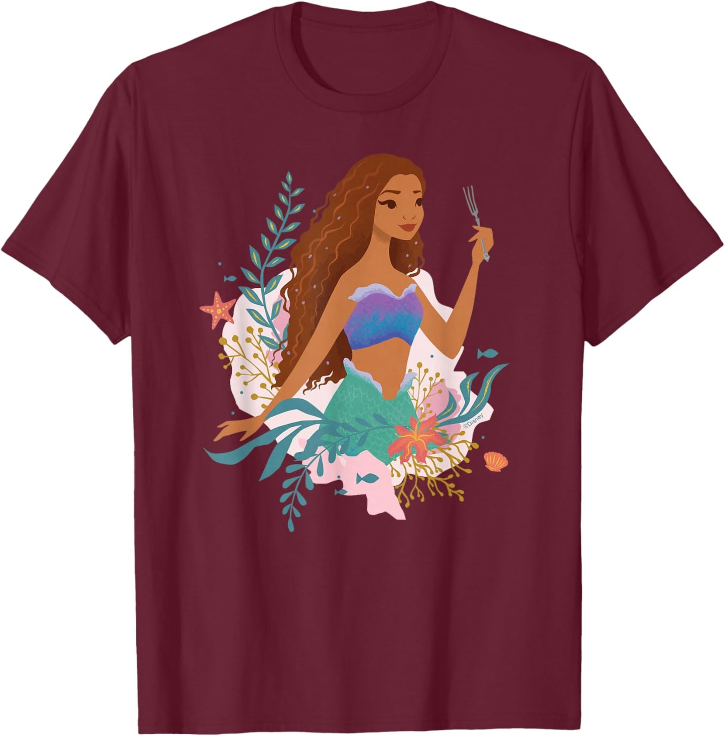 Disney The Little Mermaid Ariel Undersea Discovery T-Shirt - T-Shirt | Maroon
