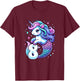 Unicorn Mermaid 8th Birthday 8 Year Old Party Girls Outfit T-Shirt - T-Shirt | Maroon