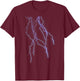 Lightning Graphic | Science Thunder Shirt T-Shirt - T-Shirt | Maroon