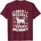 Jack Russell Terrier Mummy - Halloween Costume T-Shirt - T-Shirt | Maroon