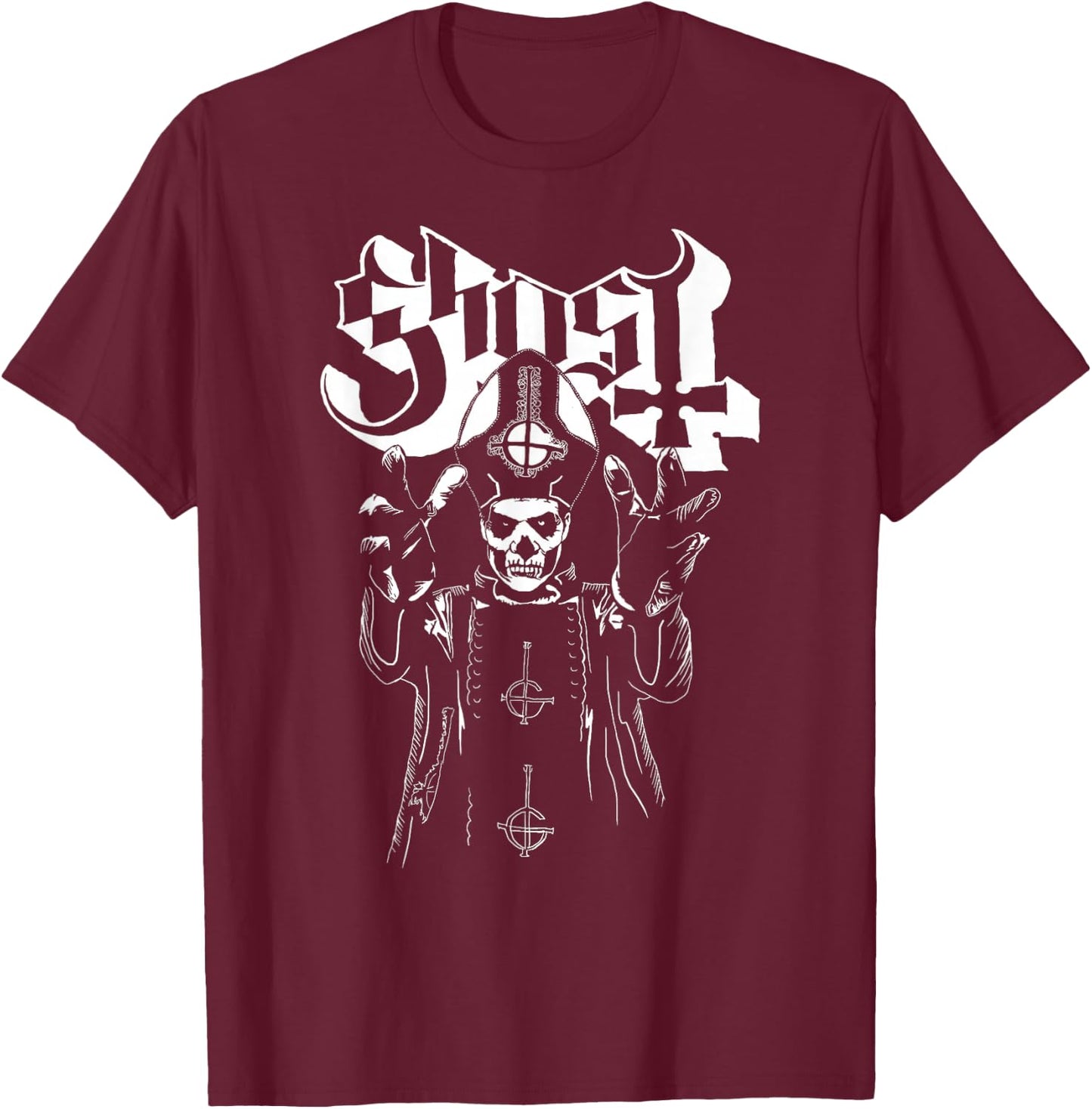 Ghost - Papas Wrath , black T-Shirt - T-Shirt | Maroon