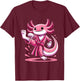Karate Axolotl Martial Arts Taekwondo Kickboxing For Boys T-Shirt - T-Shirt | Maroon