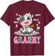 Granny Cute Cow Moo Moo Farmer Birthday Family Matching T-Shirt - T-Shirt | Maroon
