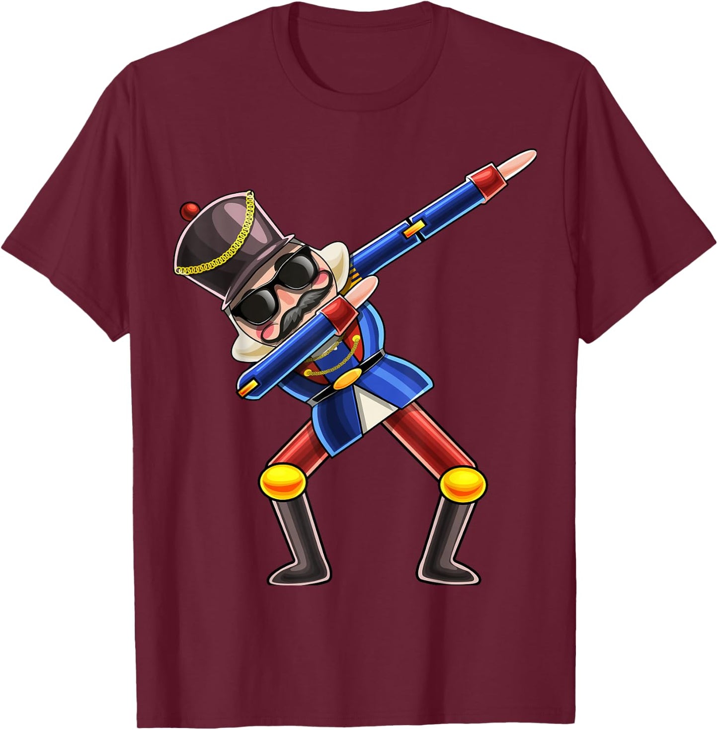 Dabbing Nutcracker Christmas Costume Nutcracker GIft Kids T-Shirt - T-Shirt | Maroon