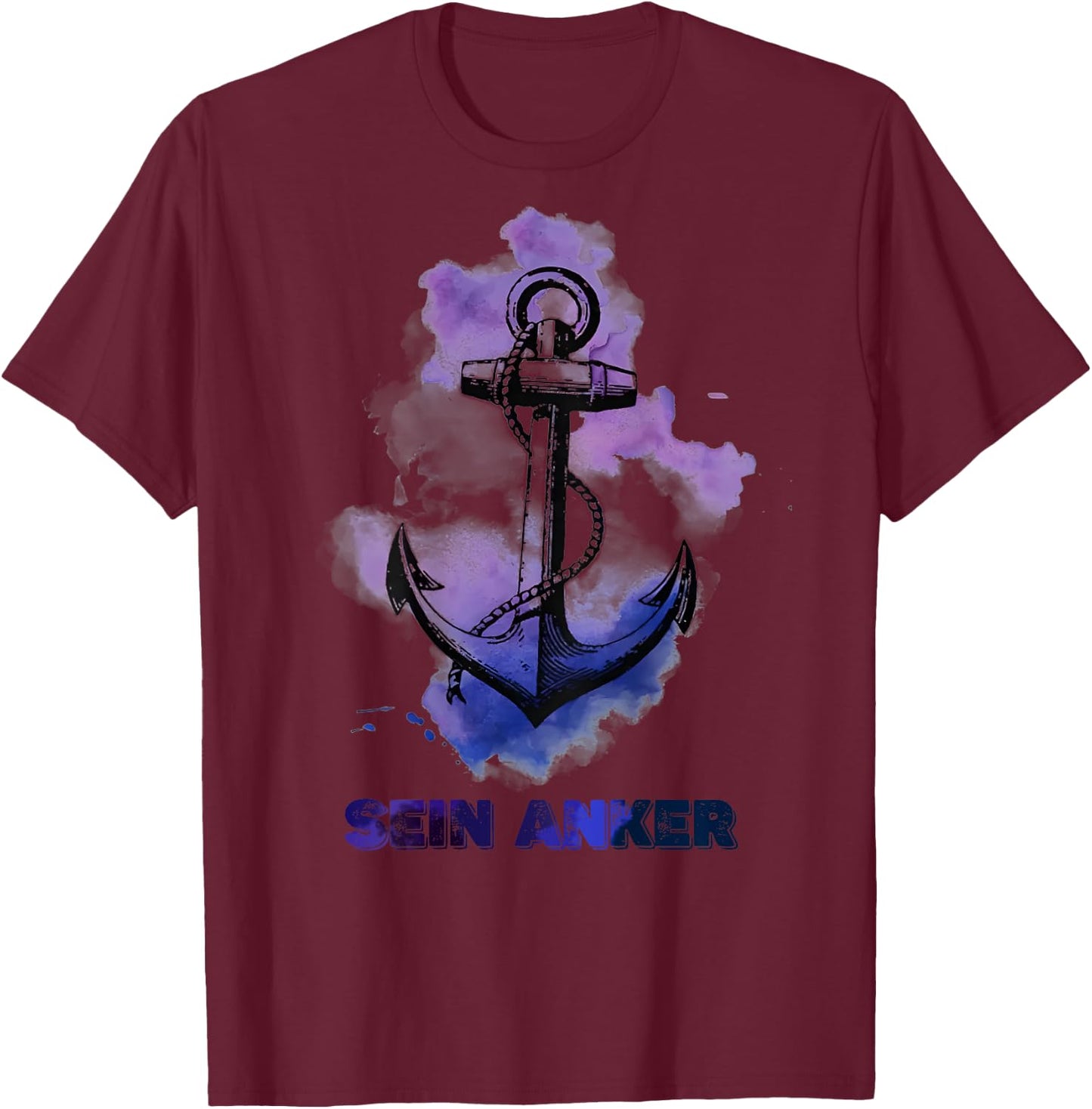 Sein Anker T-Shirt - T-Shirt | Maroon