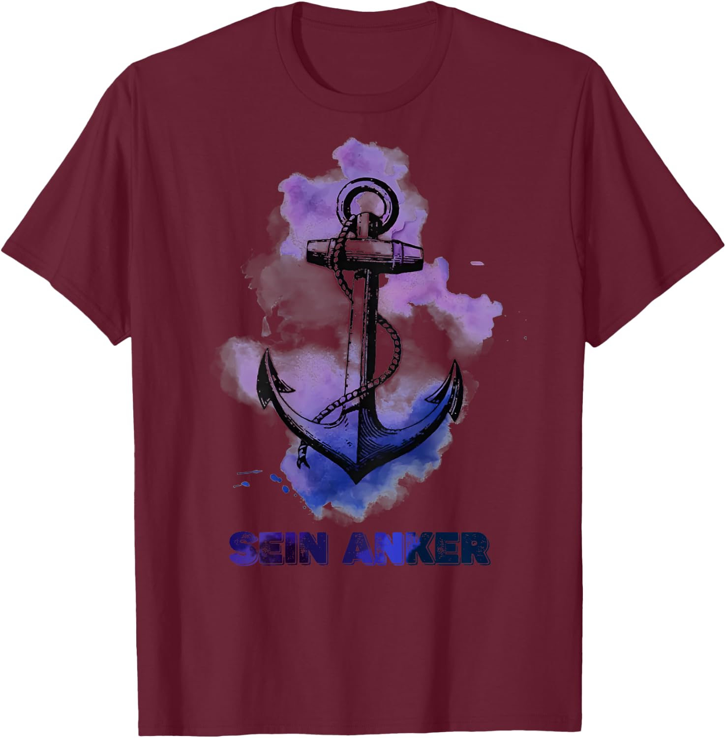 Sein Anker T-Shirt - T-Shirt | Maroon