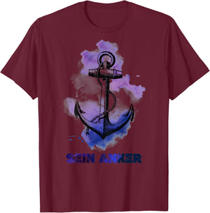 Sein Anker T-Shirt - T-Shirt | Maroon