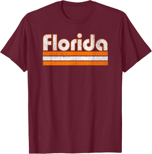 Florida Vintage City T-Shirt - T-Shirt | Maroon