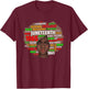Black Juneteenth 1865 Freedom African Afro June 19th T-Shirt - T-Shirt | Maroon