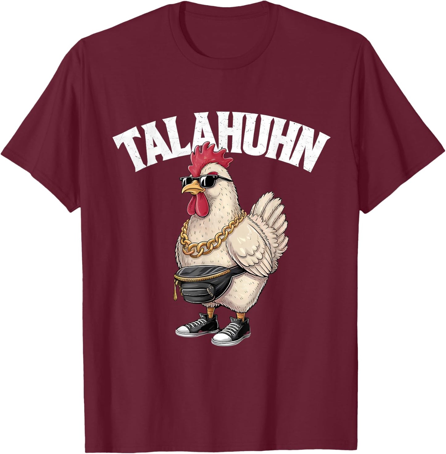 Talahuhn Talahon Youth Word Sarcastic Tala Chicken Costume , black T-Shirt - T-Shirt | Maroon
