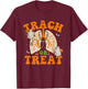 Trach Or Treat Respiratory Therapist Halloween Nurse T-Shirt - T-Shirt | Maroon