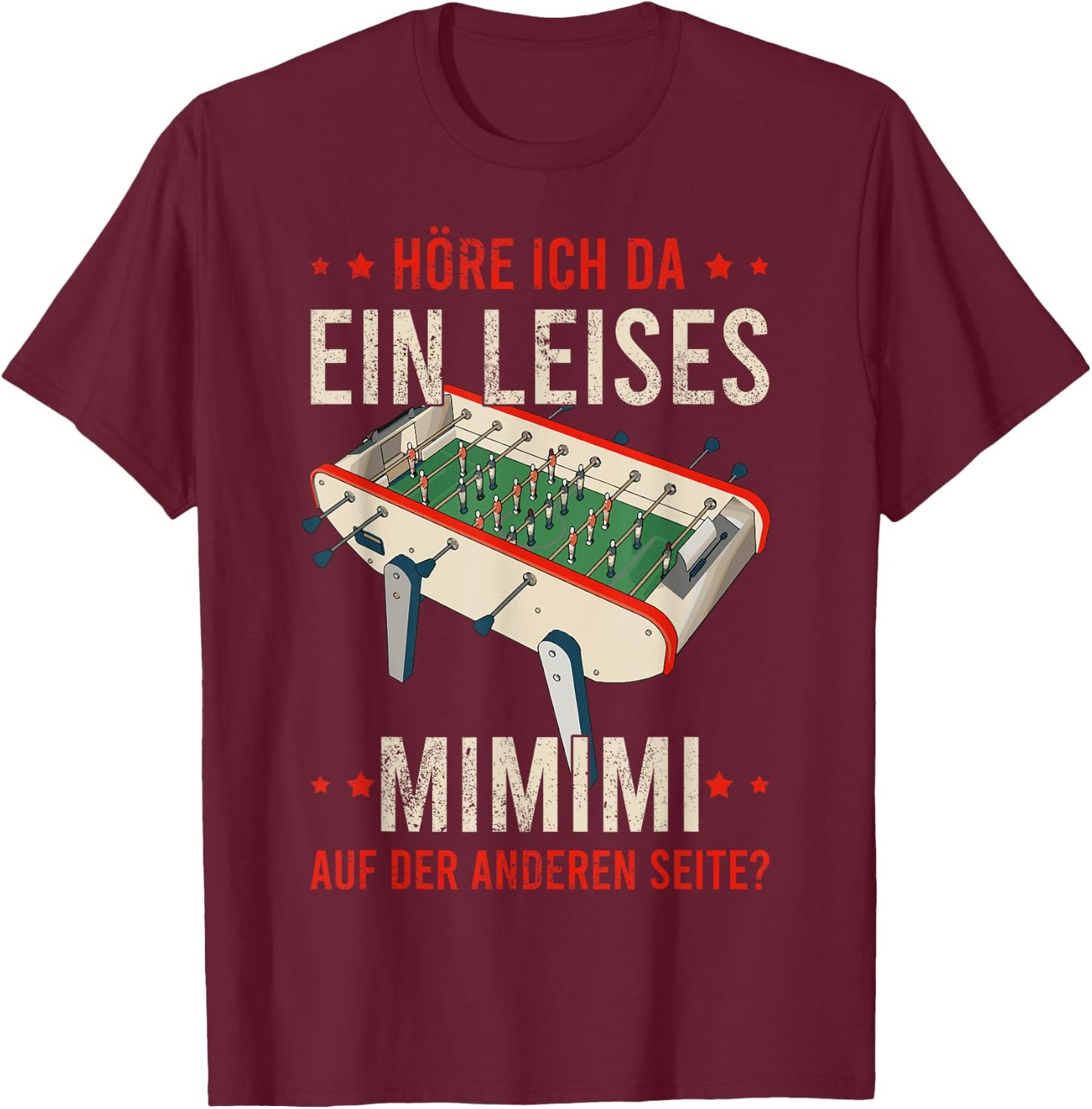 Tischfussball Geschenk Wuzeltisch Fans Wuzler Tischfussball T-Shirt - T-Shirt | Maroon