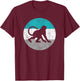 Monkey Retro Gift Women Boys & Girls T-Shirt - T-Shirt | Maroon