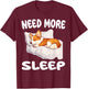 Cute Corgi Need more Sleep Pajamas Nightgown T-Shirt - T-Shirt | Maroon