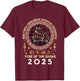 Happy Lunar Chinese New Year Of The Snake 2025 Zodiac T-Shirt - T-Shirt | Maroon