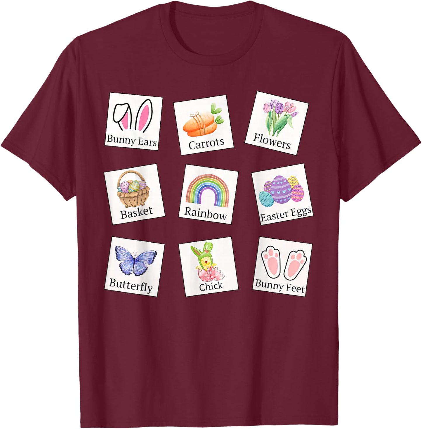 Sped Teacher Easter Card Special Education T-Shirt - T-Shirt | Maroon