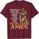 The Devil Saw Me With My Head Down Christian Knight T-Shirt - T-Shirt | Maroon