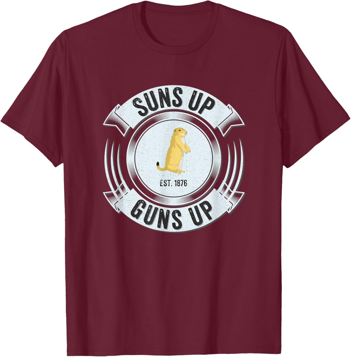 Prairie Dog Hunting Funny Shirt For Varmit Hunters Men Women T-Shirt - T-Shirt | Maroon