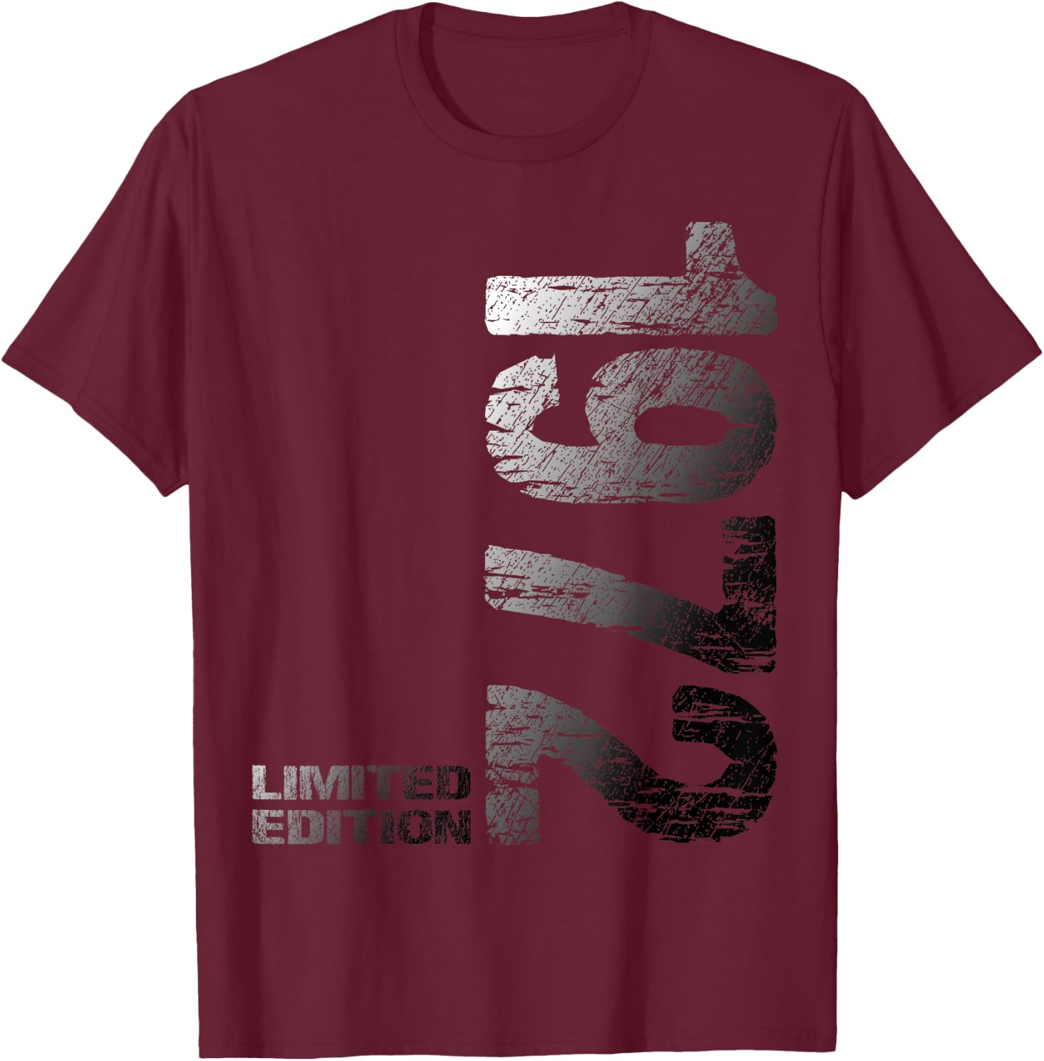 51st Birthday 1972 Limited Edition Man Woman , blue T-Shirt - T-Shirt | Maroon
