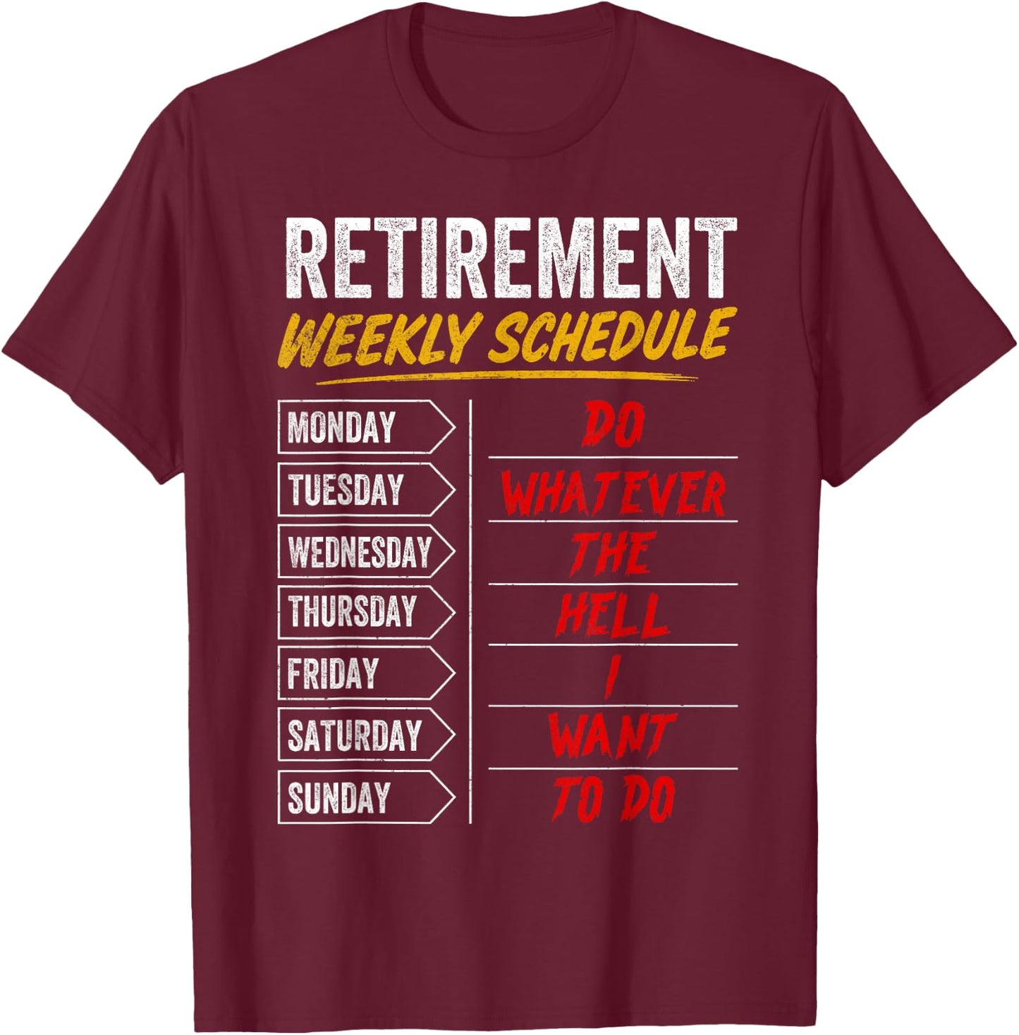 Funny Retirement Shirts Dad Grandpa Men Retired Life Humor T-Shirt - T-Shirt | Maroon