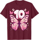 Geburtstag Mädchen 10 Jahre, Schmetterlinge und Nummer 10 T-Shirt - T-Shirt | Maroon